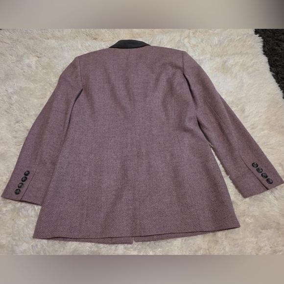 Pendleton Women's Tweed Herringbone Blazer - Purple - Size 4 EUC - Picture 11 of 11
